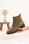 Women's Chelsea Boots with Elastic Sides and Internal Zipper, Flat Sole, Ankle Length, Comfortable Daily Winter Boots - 3