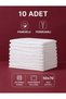 Cotton 50X70 White Zippered Pillowcase |   Inner Lining |   10 Pieces