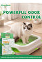 7L, 2.5kg x 4, Green Tea Flavor Tofu Cat Litter (4-Pack) Light Herbal Aroma, 2mm Precision Pellets, 7L Water Absorption, Flushable & Low Dust - 3