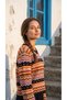Women's Knitwear Summer Sweater 100% Cotton Premium Multi-Colored Ethnic Patterned Openwork Pompom Seasonal Sweater - 3