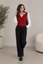 Cameron 100% Cotton V-Neck Women's Sweater - 3