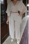 Tencel Fabric Tie-Dye Set — Beige - 5
