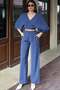 Tencel Fabric Tie-Dye Suit - Navy Blue