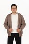 5487 Zippered Hooded Kangaroo Pocket 3 Thread Ribbed Sweat - 4