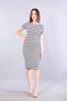 5700 (N-1050) Short Sleeve Striped Camisole Dress