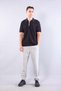 4062 polo collar zippered t-shirt - 4
