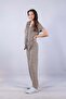 3115 Milan Shirt Collar Short Sleeve Top Long Bottom Pajama Set - 3
