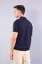 10026 self-striped zippered collar knit t-shirt - 3