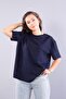 11351 stone embellished casual o-neck t-shirt