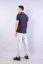 4062 polo collar zippered t-shirt - 6