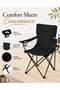 Portable Folding Camping Chair with Armrests & Cup Holder – Outdoor Picnic Chair - 5