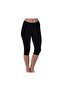 Underwear Passage Women's Black Bamboo Capri Leggings Qen 804 - 3