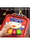 6-Side Baby Activity Cube Toy, Multifunctional Educational Music Cube with Piano, Blue - 4