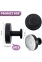 Matte black bathroom hooks,for towels, robes, installed on bathroom walls, kitchens - 2