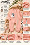 Unisex Baby Romper Long Sleeve Zippered Cotton Elephant Printed - 2