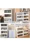 Stackable Storage Bins with Wheels and Lids,3 Pack 23 Gallon Collapsible Closet Organizers,Open Front Plastic Containers for Home and Office - 5