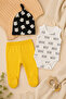 Baby Boy 8 Piece Yellow Tiger Patterned Safari Model Newborn Hospital Discharge Set - 5