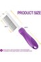 Detangling Pet Grooming Comb with Long & Short Stainless Steel Teeth Dog Comb - 2