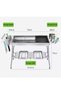 Foldable Stainless Steel Charcoal Barbecue Grill Set for Outdoor Camping and Garden Picnic - 3