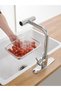 3 Modes Multi-functional Swivel Faucet Extender,Waterfall Sink Faucet Aerator Sprayer Adapter,Silver - 2