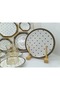 18 Piece Herenica Gold Tea and Cake Set 6 Tea Cups 6 Tea Plates 6 Cake Plates - 3