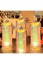 4 Pcs Pillar Fake Candles, Dazzling Color LED Lights, for Party Wedding Birthday Decorations - 2
