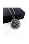 Silver Color Men's Lion Head Necklace - 3
