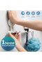 2 Pack, Powerful Suction Cup Shower Hooks,Damage-Free Wall Hooks,Easy to Install and Reuse, White - 2