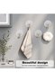 8-Pack Clear Adhesive Hooks,Waterproof Shell-Shaped Wall Hooks for Bathroom and Kitchen,No-Drill Reusable Towel and Sponge Organizer - 3