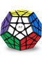 Megaminx Speed Cube,3x3x3 Pentagonal Dodecahedron Magic Cube Puzzle,Black - 3