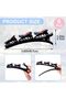Crystal Stone Braided Hair Clips, 6pcs Rhinestone Duckbill Clips, Braided Hair Accessories - 2