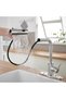 3 Modes Multi-functional Swivel Faucet Extender,Waterfall Sink Faucet Aerator Sprayer Adapter,Silver - 5