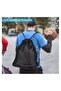 Mesh Basketball Backpack with Drawstring,Waterproof Nylon Sports Bag - 6