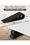 3 Pack Rubber Door Stopper Wedge with Holder, for Home, Office, School(Black) - 2