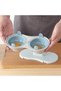 Microwave Double Egg Poacher Maker with Lid, Detachable Drain Basket Poached Egg Cooker Steamer - 7