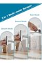 3 Modes Multi-functional Swivel Faucet Extender,Waterfall Sink Faucet Aerator Sprayer Adapter,Silver - 3