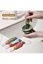 Multifunctional 3 in 1 Cup Lid Cleaning Brush, Set for Baby Bottle Gap Tight Spaces(3pcs) - 7