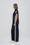 Sleeveless Stripe Detailed Zippered Jumpsuit - 4