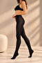 40 Den Opaque Matte Cotton Black Non-Slip Women's Pantyhose - 3