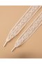 Cream Lace Knitted Textured Warm Tone Shoelaces - 3