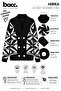 Women's Black Double Button Detailed Patterned Knitwear Cardigan - 3
