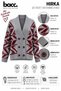 Women's Gray Double Button Detailed Patterned Knitwear Cardigan - 3