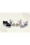 Ramba Black Kids Children Unisex Sneaker Leather-Look Casual Sports Shoes Lace-Up Velcro Kp-4001 - 5