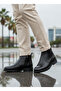 101 Casual Black 100% Genuine Leather Men's 4 Season Boots Chelsea Shoes - 6