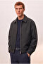 Zra Model Four Seasons Comfortable Fit Men's Short Cashmere Coat Jacket Coat