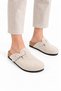 Bena Felt Women's Comfortable Cork Sole Daily Sabo Stone - Ecru Boston Slippers - 3