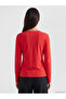 Two Mt Shop Quality Red Plain Narrow & Slim Long Sleeve Women's T-Shirt - 4