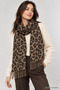 Premium Scarf Leopard Scarf Women's Winter Tassel Scarf Soft Textured Shawl - Shoulder Shawl Scarf 50X200 - 4