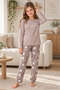 Mother Daughter Rabbit Patterned Striped Milan Pajama Set - Sold Separately - 7