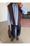 Striped Shirt with Shoulder Accessories - Blue - 7